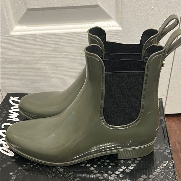 Sam Edelman Moss Green “Tinsley” Rain Boots, Size 7 - Picture 3 of 10